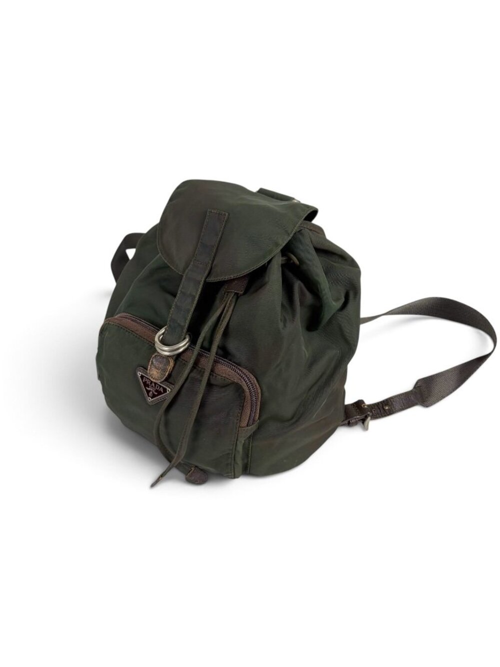 Prada Triangle Logo Backpack Tessuto Nylon